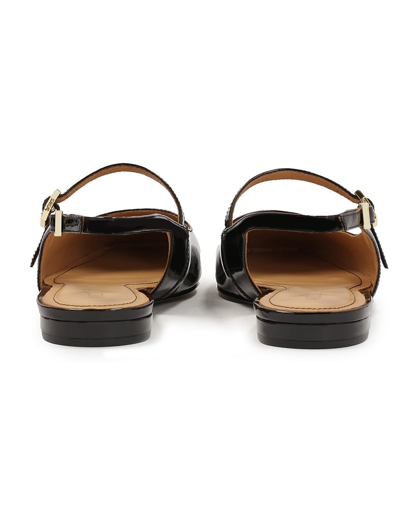 Kazar-Flache-Pumps-aus-Lackleder-mit-ausgestelltem-Absatz-schwarz