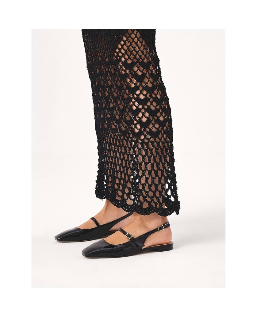 Kazar-Flache-Pumps-aus-Lackleder-mit-ausgestelltem-Absatz-schwarz