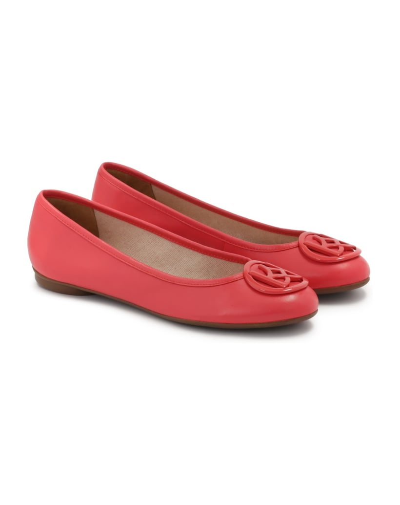 Kazar-Rosa-Ballerinas-mit-Verzierung-auf-der-Nase-pink