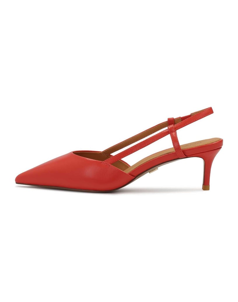 Kazar-Rote-niedrige-Pumps-mit-offenem-Absatz-rot