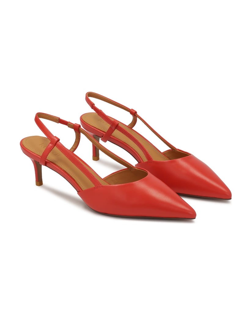 Kazar-Rote-niedrige-Pumps-mit-offenem-Absatz-rot