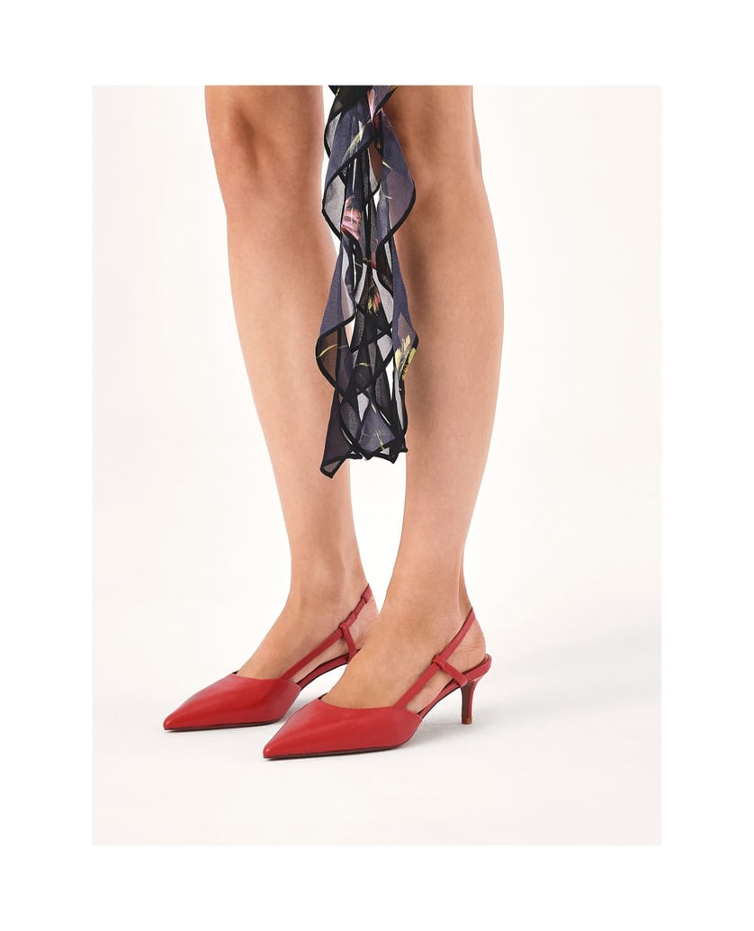 Kazar-Rote-niedrige-Pumps-mit-offenem-Absatz-rot