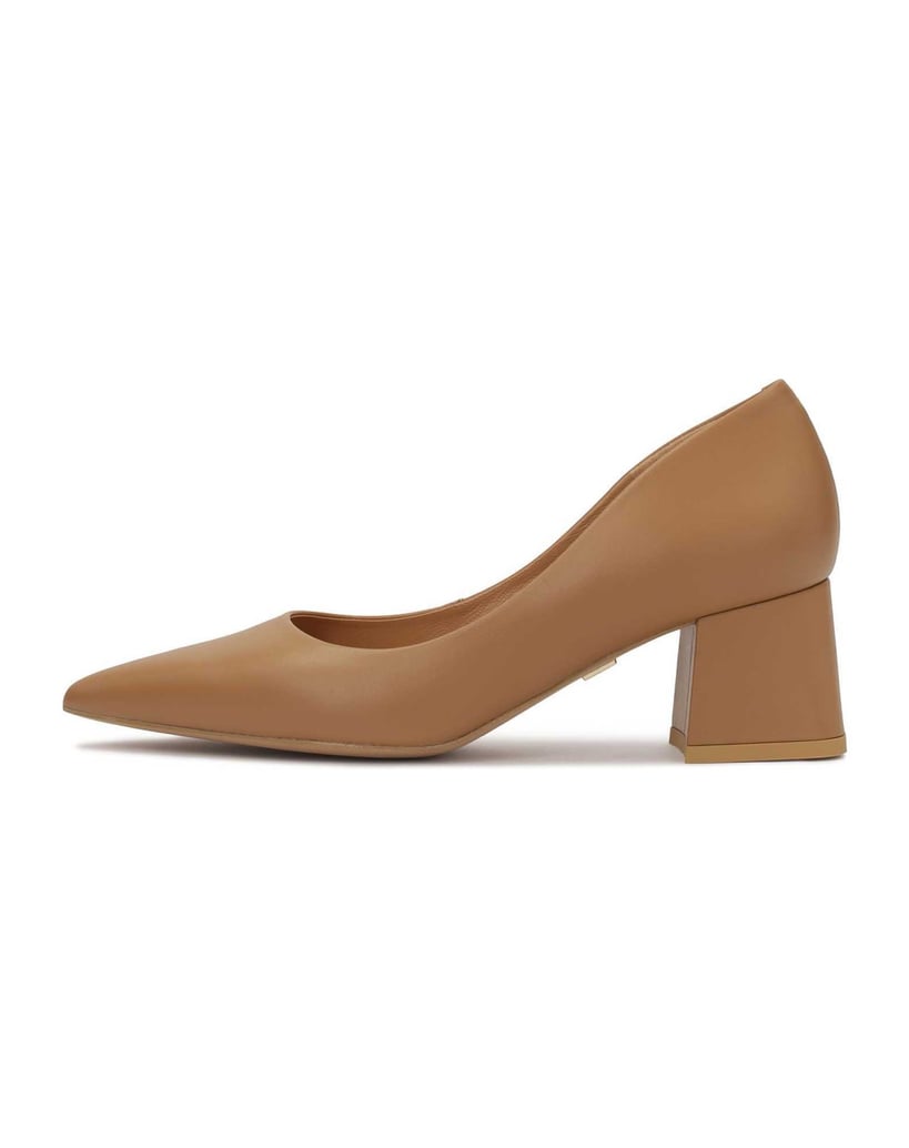 Kazar-Hellbraune-Pumps-mit-breitem-Absatz-camel