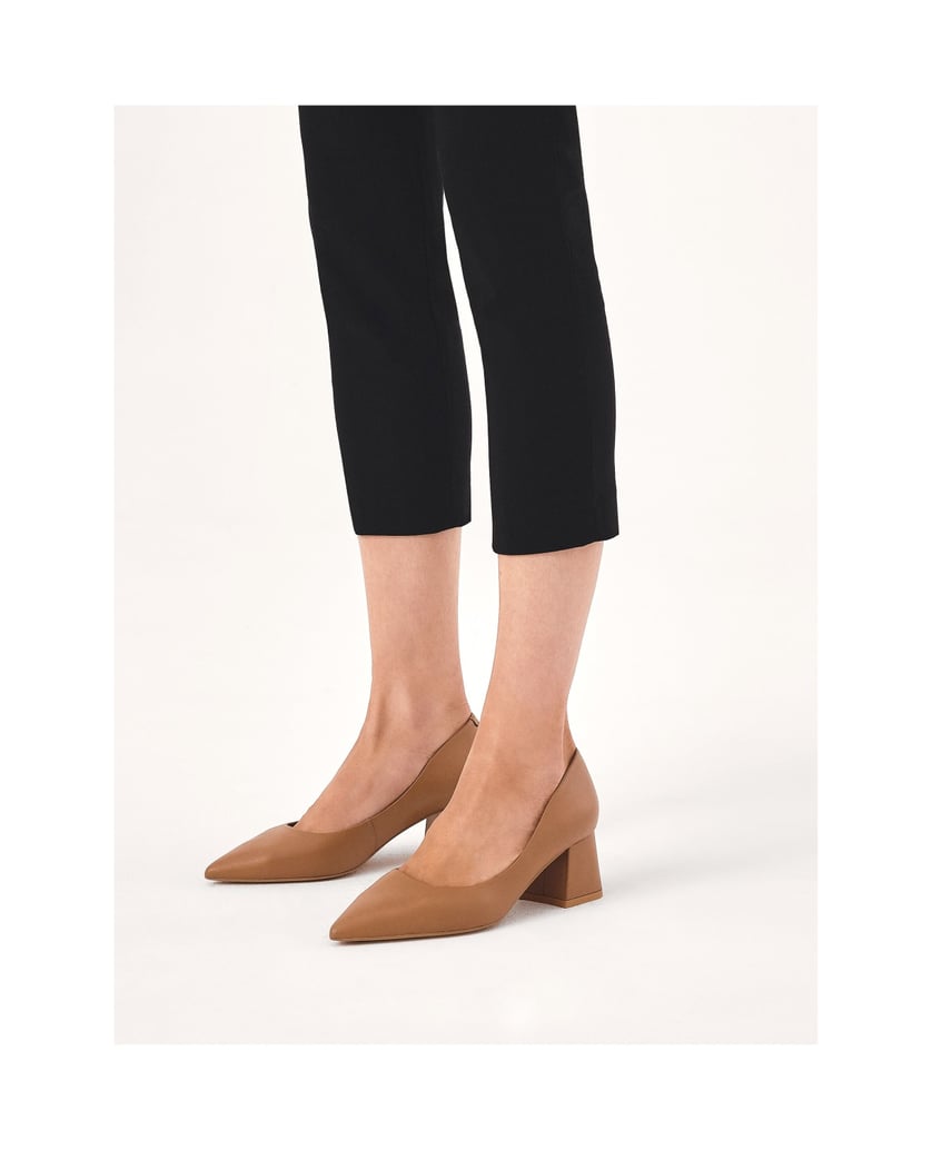 Kazar-Hellbraune-Pumps-mit-breitem-Absatz-camel
