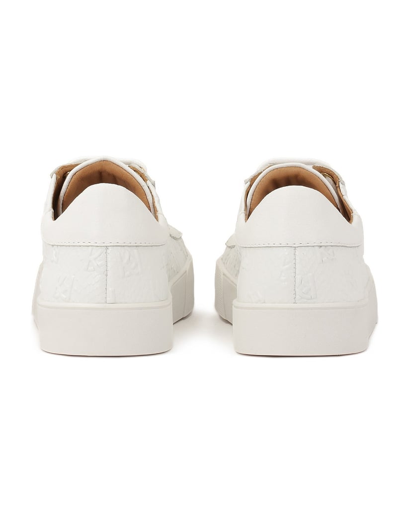 Kazar-Weiße-Turnschuhe-mit-geprägtem-Muster-weiss