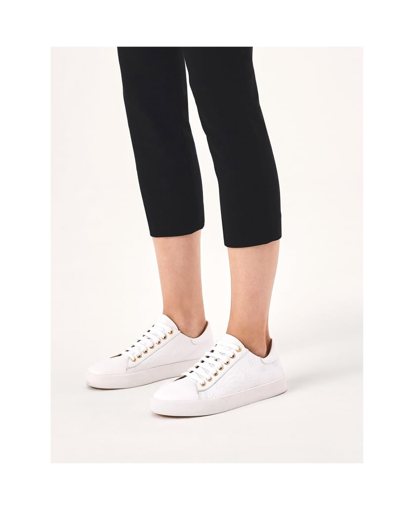 Kazar-Weiße-Turnschuhe-mit-geprägtem-Muster-weiss