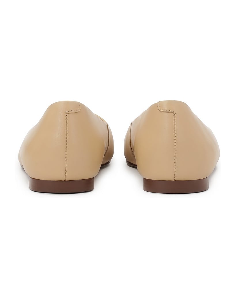 Kazar-Beigefarbene-Pumps-auf-flacher-Sohle-beige