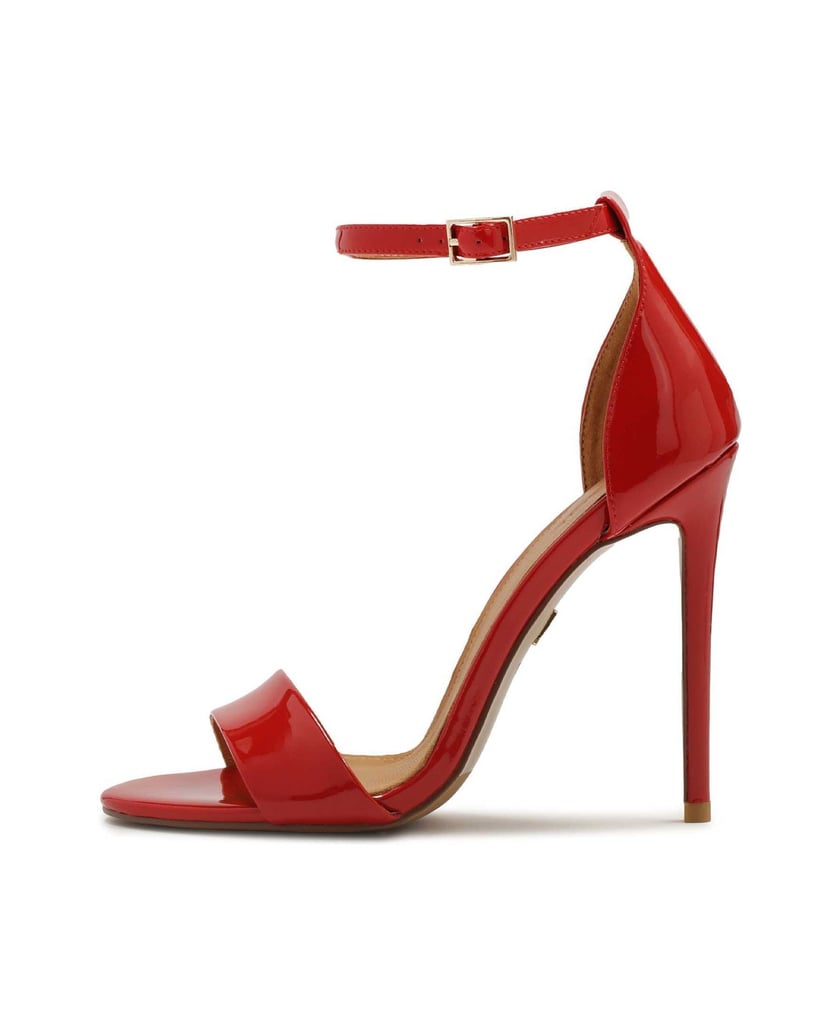 Kazar-Rote-Lackleder-Sandalen-mit-integriertem-Absatz-rot