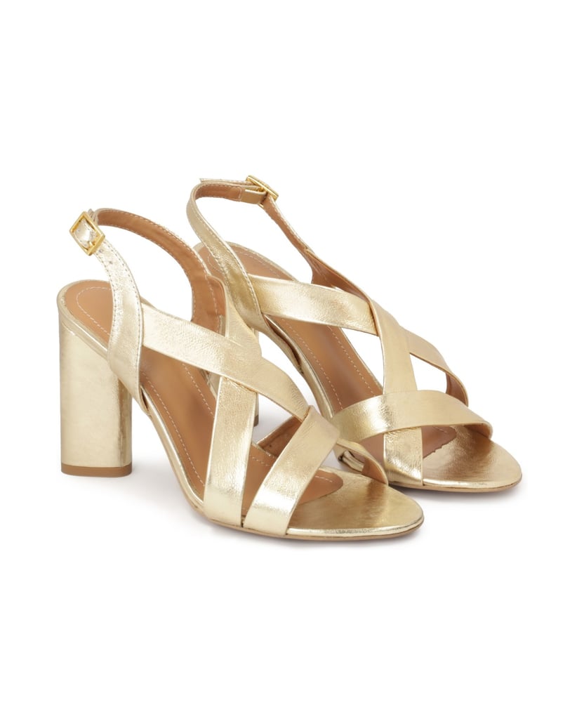 Kazar-Goldfarbene-Sandalen-mit-breiten-Riemen-gold
