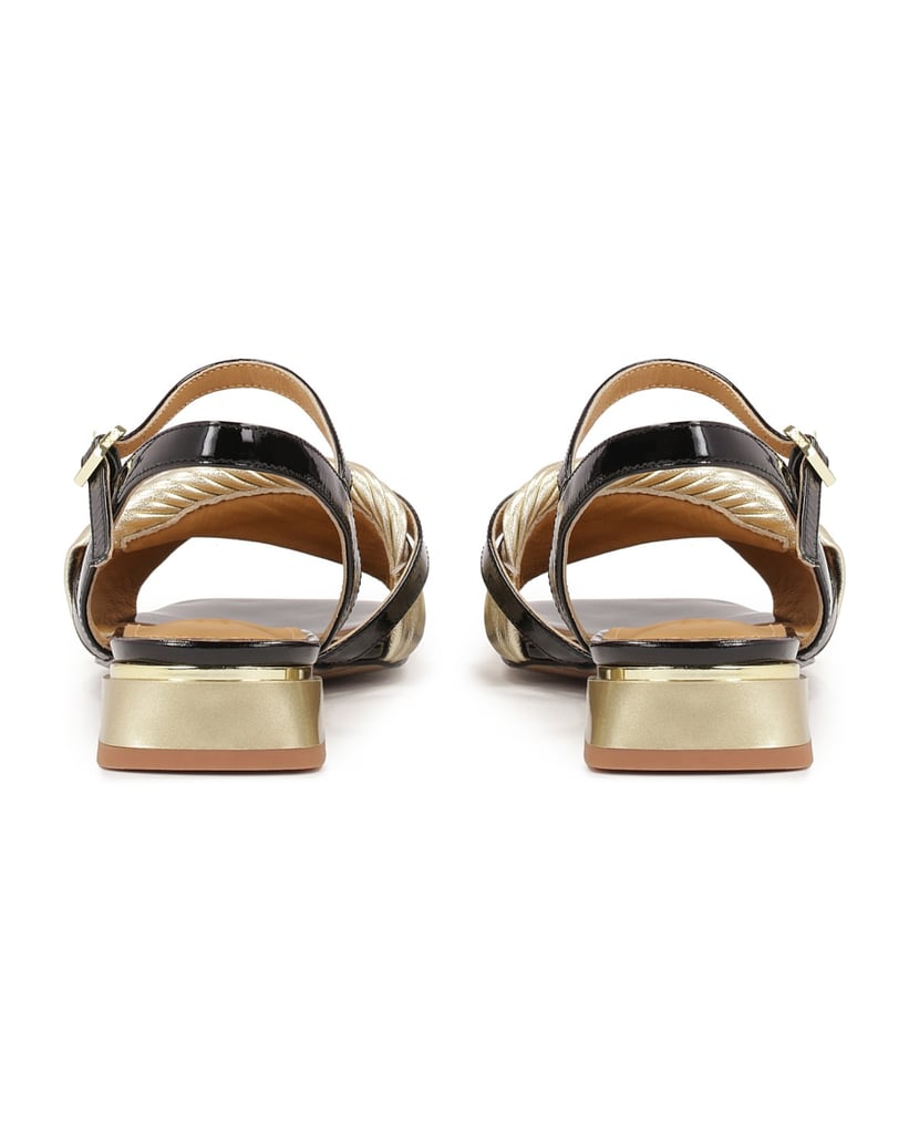 Kazar-Gold-schwarze-Sandalen-mit-niedrigen-Absätzen-schwarz