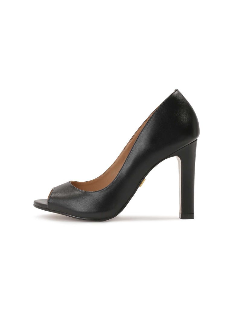 Kazar-Schwarze-Peep-Toe-Pumps