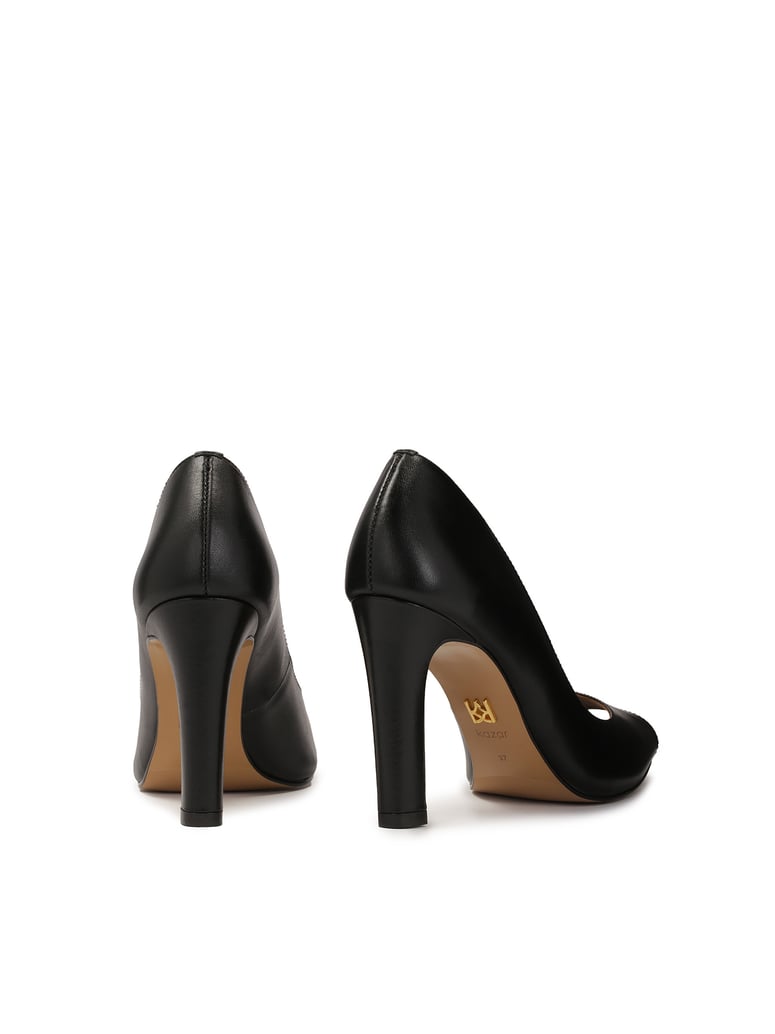 Kazar-Schwarze-Peep-Toe-Pumps