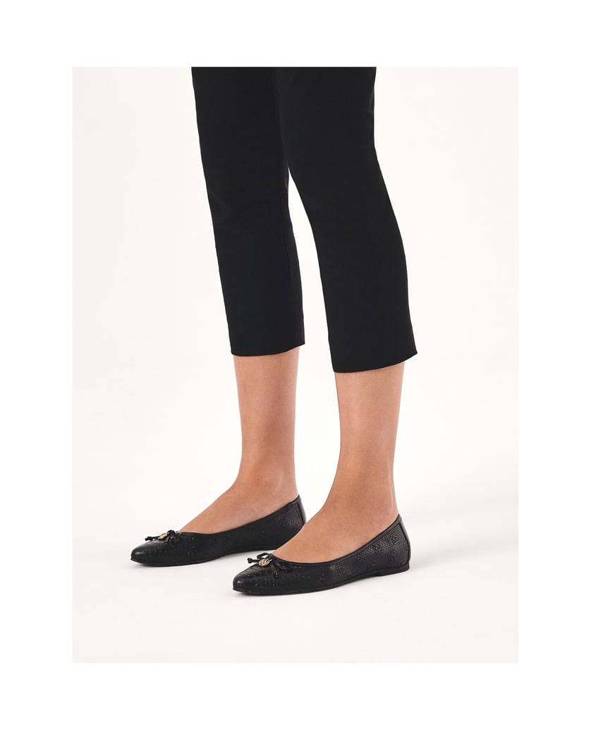 Kazar-Schwarze-Ballerinas-mit-geprägtem-Muster-schwarz