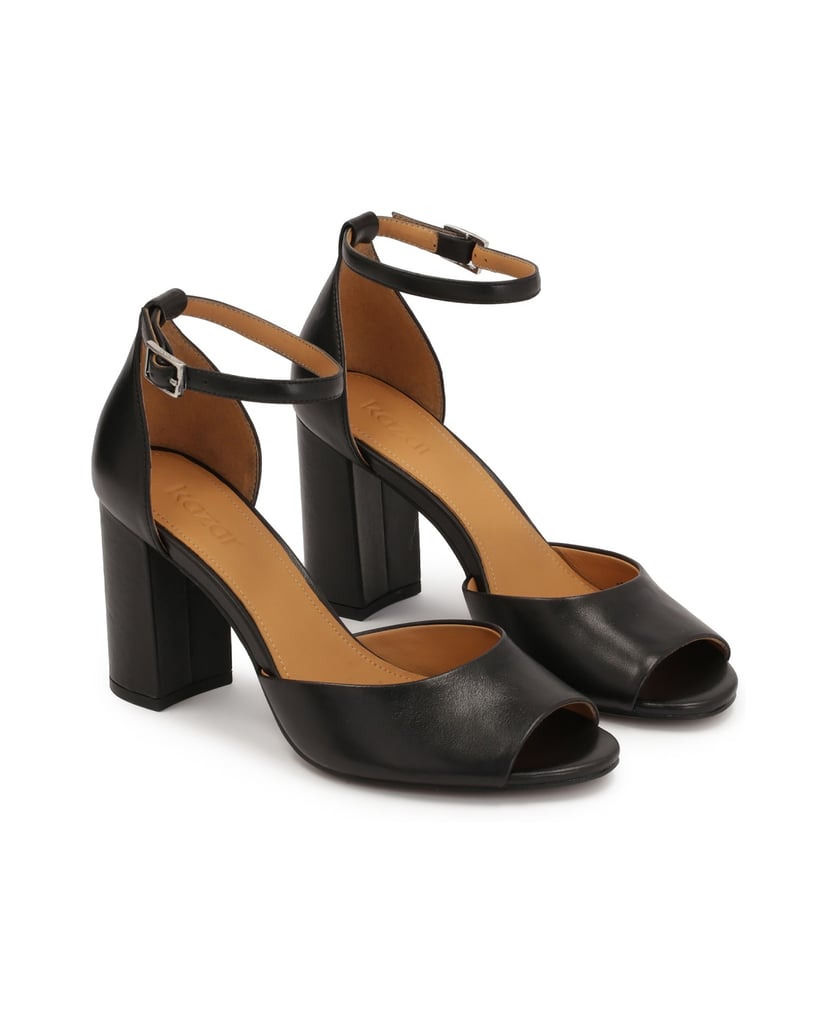 Kazar-Klassische-schwarze-Sandalen-mit-breitem-Riemen-schwarz