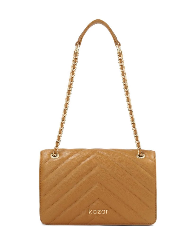 Kazar-Hellbraune-Handtasche-mit-Kreuzstich-camel