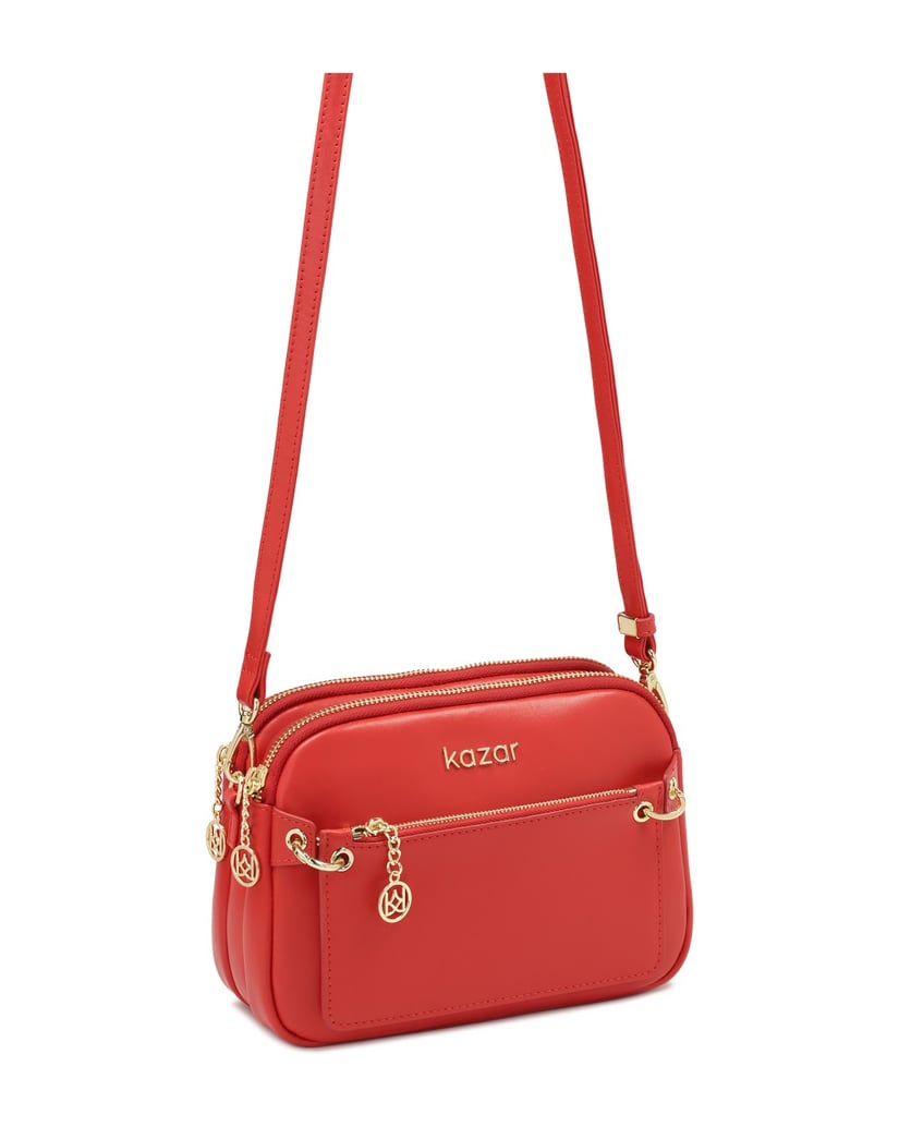 Kazar-Rote-Gürteltasche-mit-abnehmbarem-Etui-rot