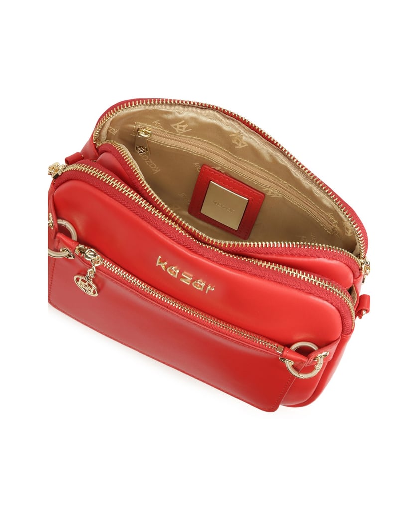 Kazar-Rote-Gürteltasche-mit-abnehmbarem-Etui-rot
