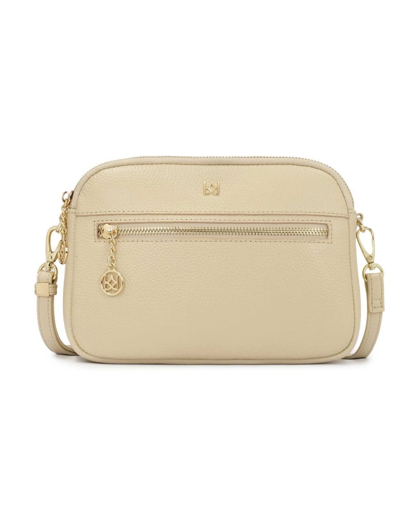 Kazar-Cremefarbene-Lederhandtasche-mit-3-Fächern-weiss