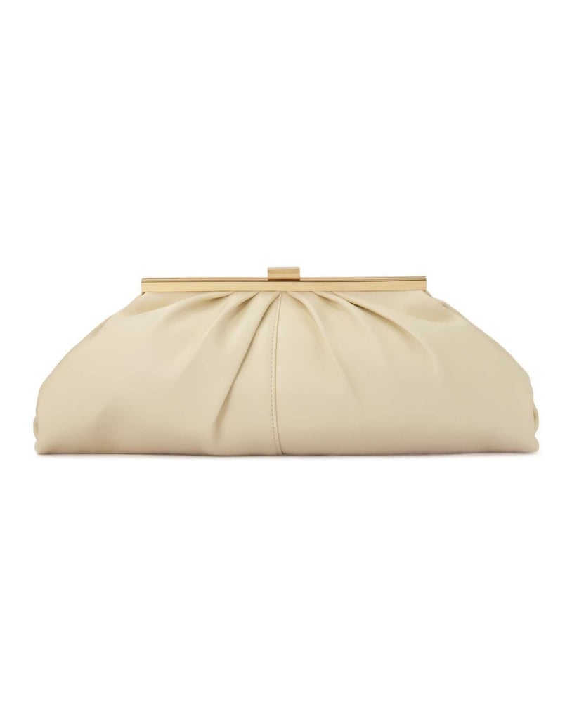 Kazar-Gelegentliche-Clutch-Tasche-aus-cremefarbenem-Leder-weiss