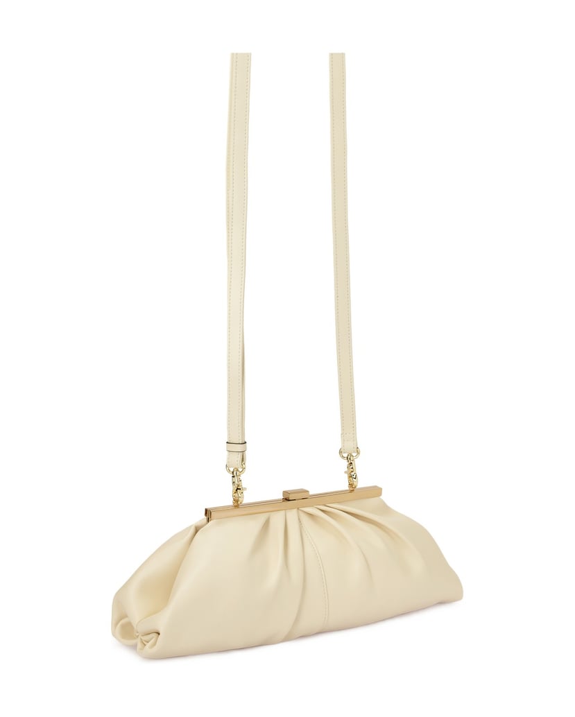 Kazar-Gelegentliche-Clutch-Tasche-aus-cremefarbenem-Leder-weiss