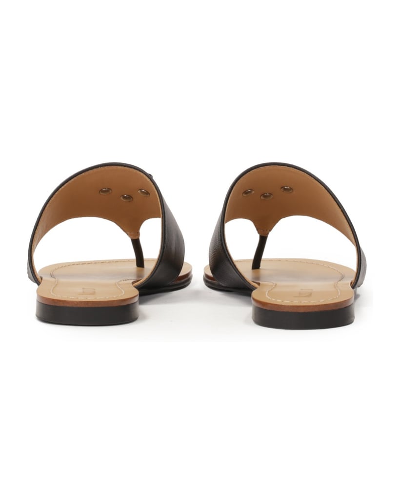 Kazar-Schwarze-Leder-Flip-Flops-mit-breitem-Riemen-schwarz