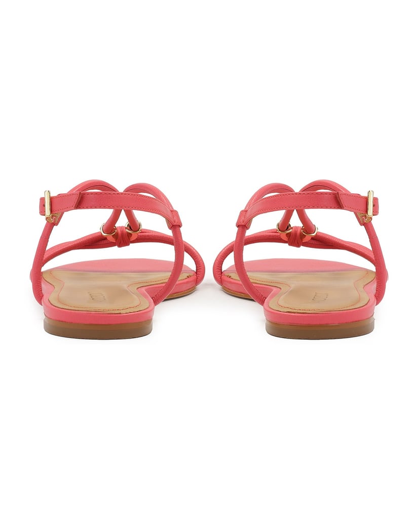 Kazar-Rosa-flache-Sandalen-mit-Metallverzierung-pink