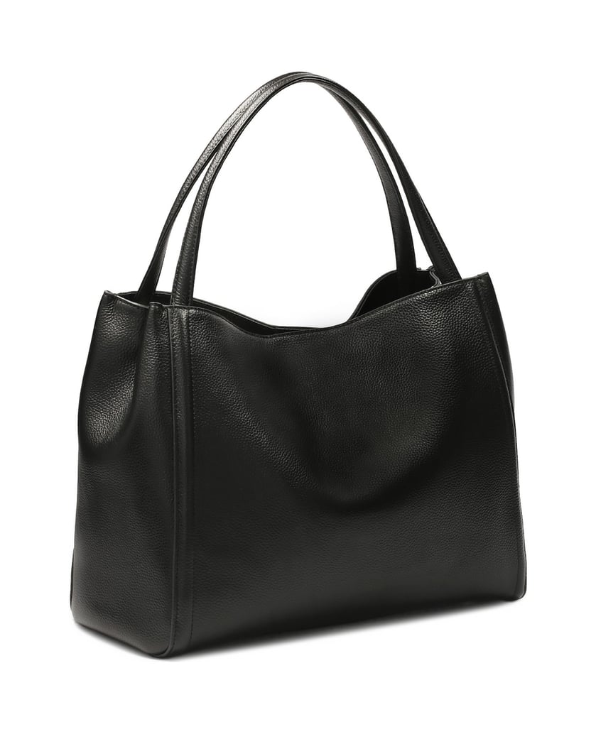 Kazar-Große-schwarze-Handtasche-aus-weichem-Leder-schwarz