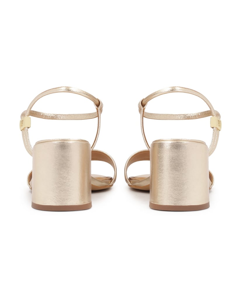 Kazar-Goldene-Sandalen-mit-einzigartigem-Verschluss-gold