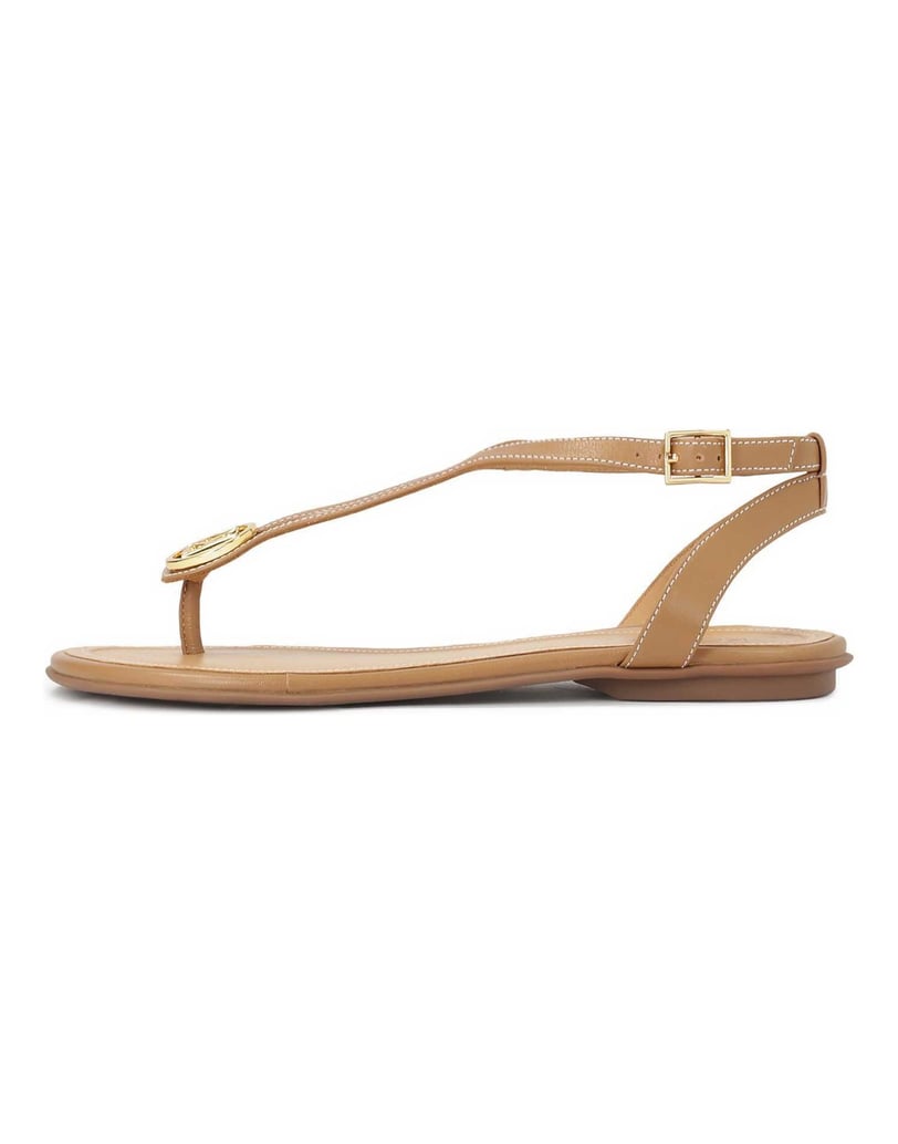 Kazar-Sandalen-aus-Leder-mit-Monogramm-camel