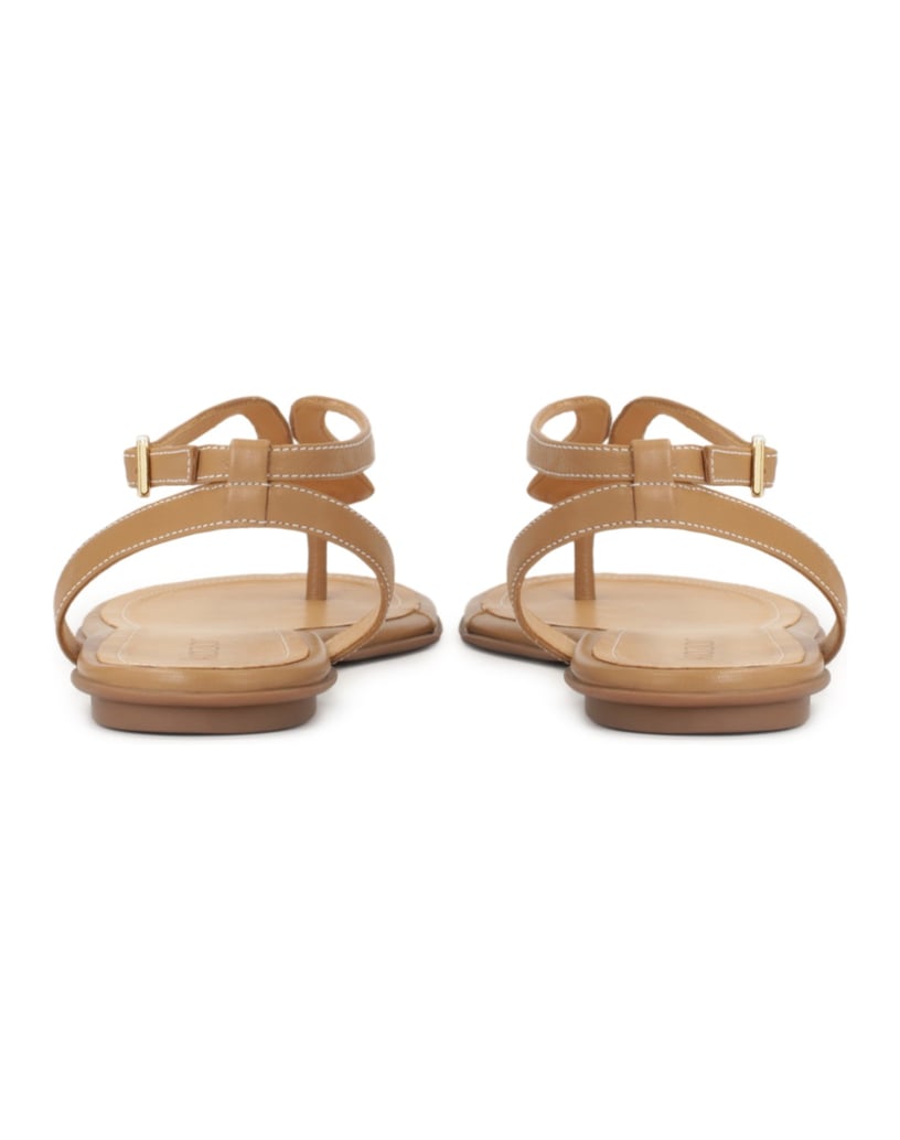 Kazar-Sandalen-aus-Leder-mit-Monogramm-camel
