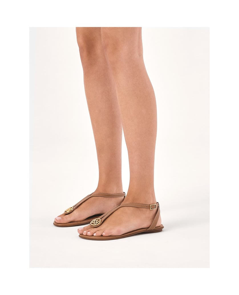 Kazar-Sandalen-aus-Leder-mit-Monogramm-camel