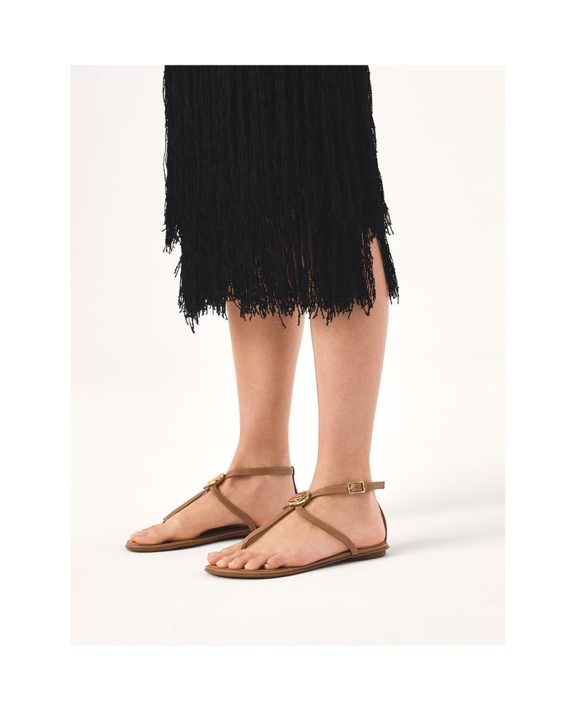 Kazar-Hellbraune-Sandalen-mit-Monogramm-camel