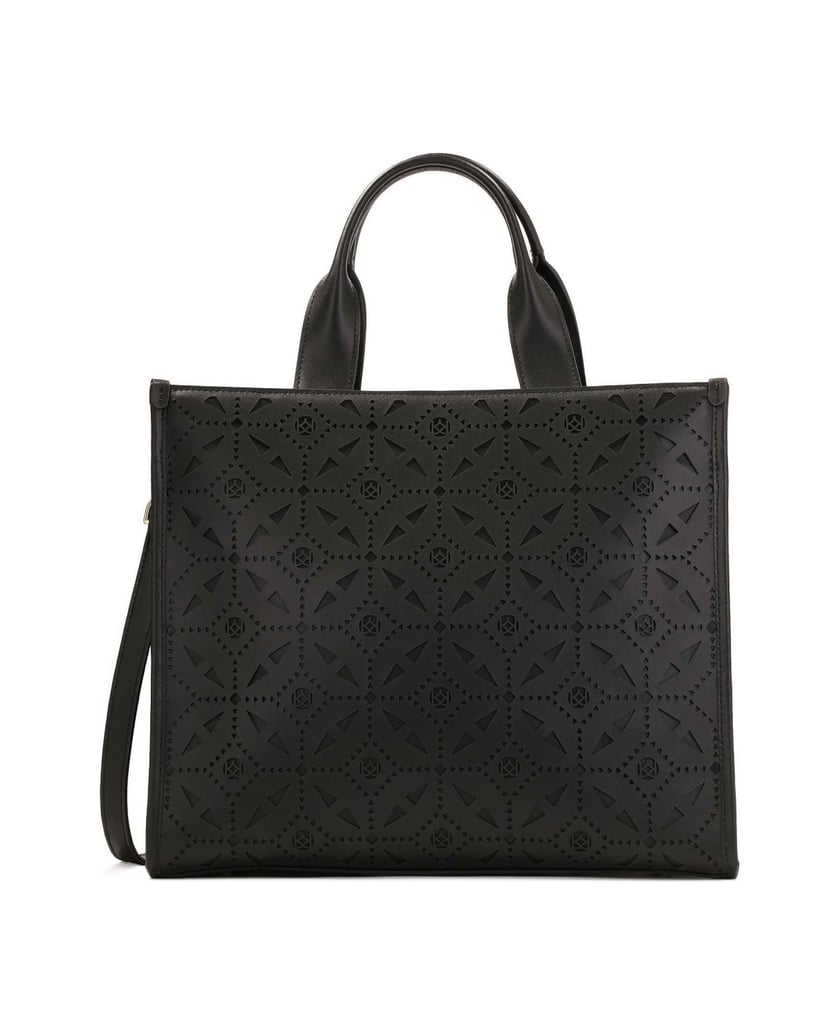 Kazar-Große-Handtasche-mit-durchbrochenem-Muster-schwarz