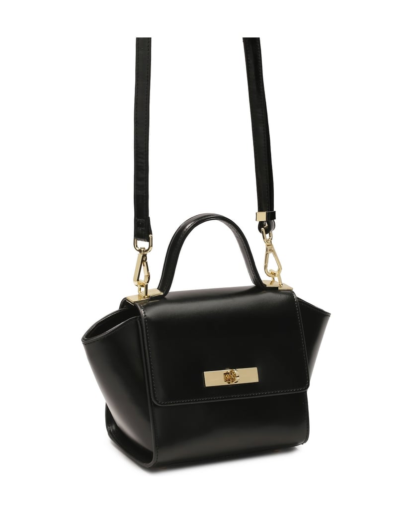 Kazar-Elegante-schwarze-Handtasche-mit-einer-einzigartigen-Form-schwarz