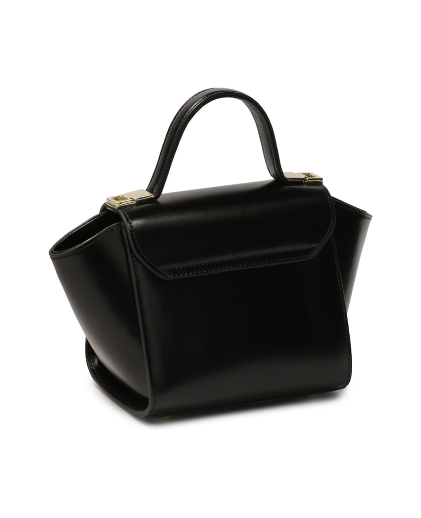 Kazar-Elegante-schwarze-Handtasche-mit-einer-einzigartigen-Form-schwarz