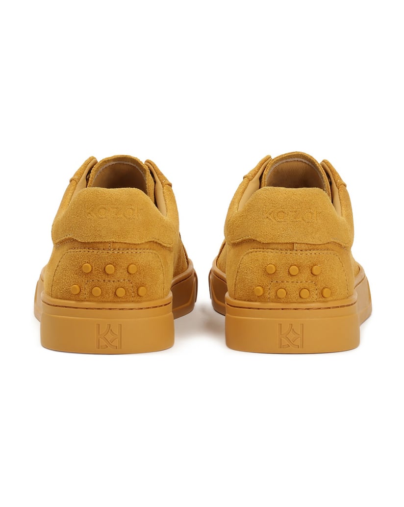 Kazar-Wildleder-Sneaker-zum-Schnüren-mit-Nieten-Details-camel
