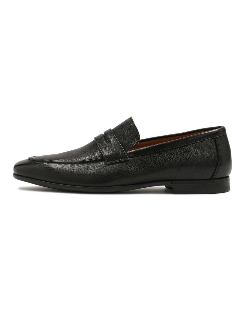 Kazar-Slipper-aus-schwarzem-Erbsenleder-schwarz