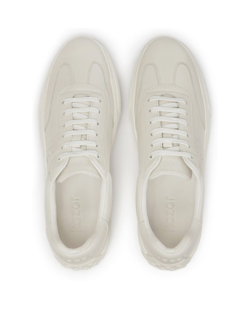 Kazar-Herren-Turnschuhe-in-gebrochener-weißer-Farbe-weiss