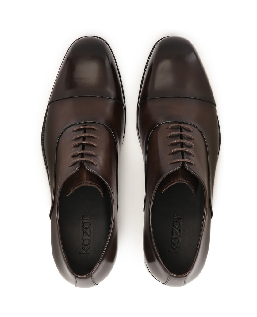 Kazar-Klassische-braune-Toe-cap-oxfords-braun