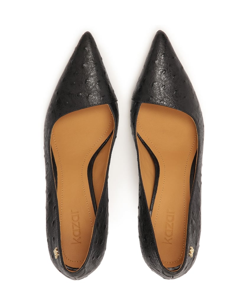 Kazar-Elegante-schwarze-Pumps-mit-geprägtem-Muster-schwarz