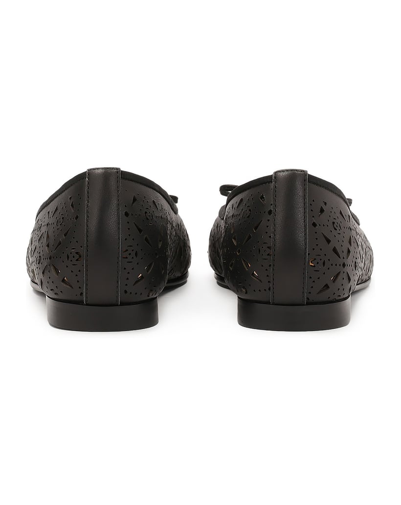 Kazar-Schwarze-Ballerinas-mit-durchbrochenem-Muster-schwarz