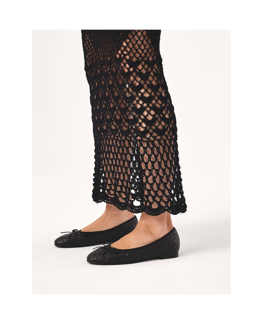 Kazar-Schwarze-Ballerinas-mit-durchbrochenem-Muster-schwarz