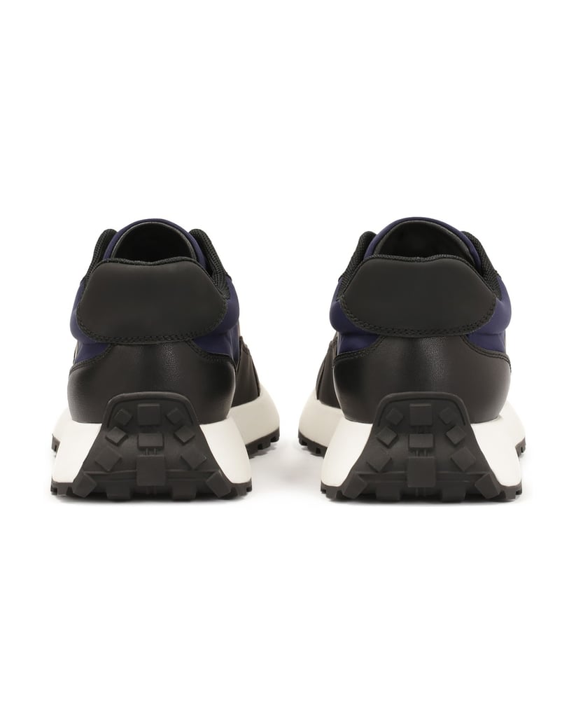 Kazar-Kombi-Material-Turnschuhe-schwarz