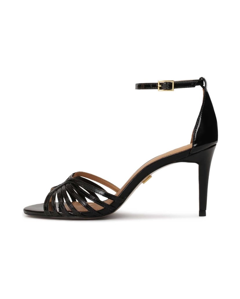 Kazar-Lackleder-Sandalen-mit-eleganten-Riemen-schwarz