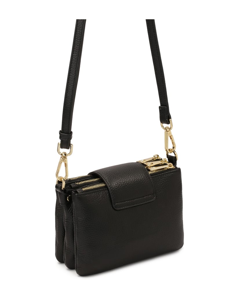 Kazar-Kleine-Gürteltasche-mit-drei-Fächern-schwarz