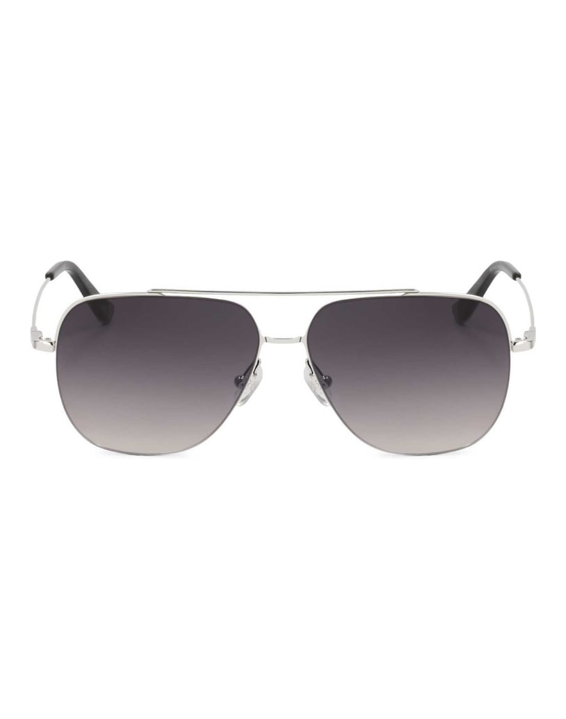 Kazar-Schwarz-silberne-Piloten-Sonnenbrille-schwarz