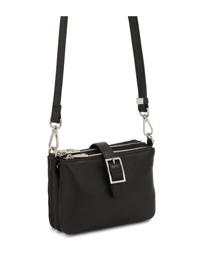 Kazar-Kleine-Gürteltasche-mit-drei-Fächern-schwarz