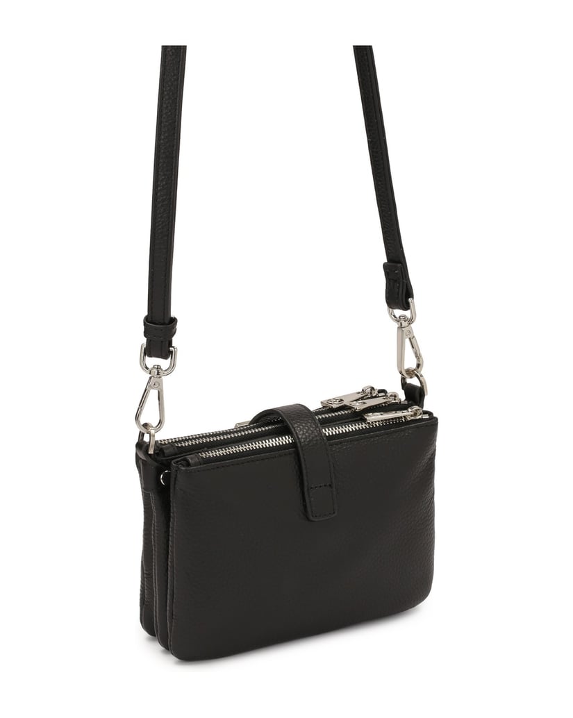 Kazar-Kleine-Gürteltasche-mit-drei-Fächern-schwarz