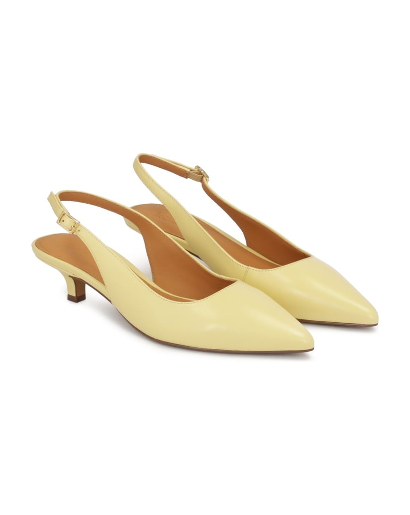 Kazar-Leuchtend-gelbe-niedrighackige-Pumps-gelb