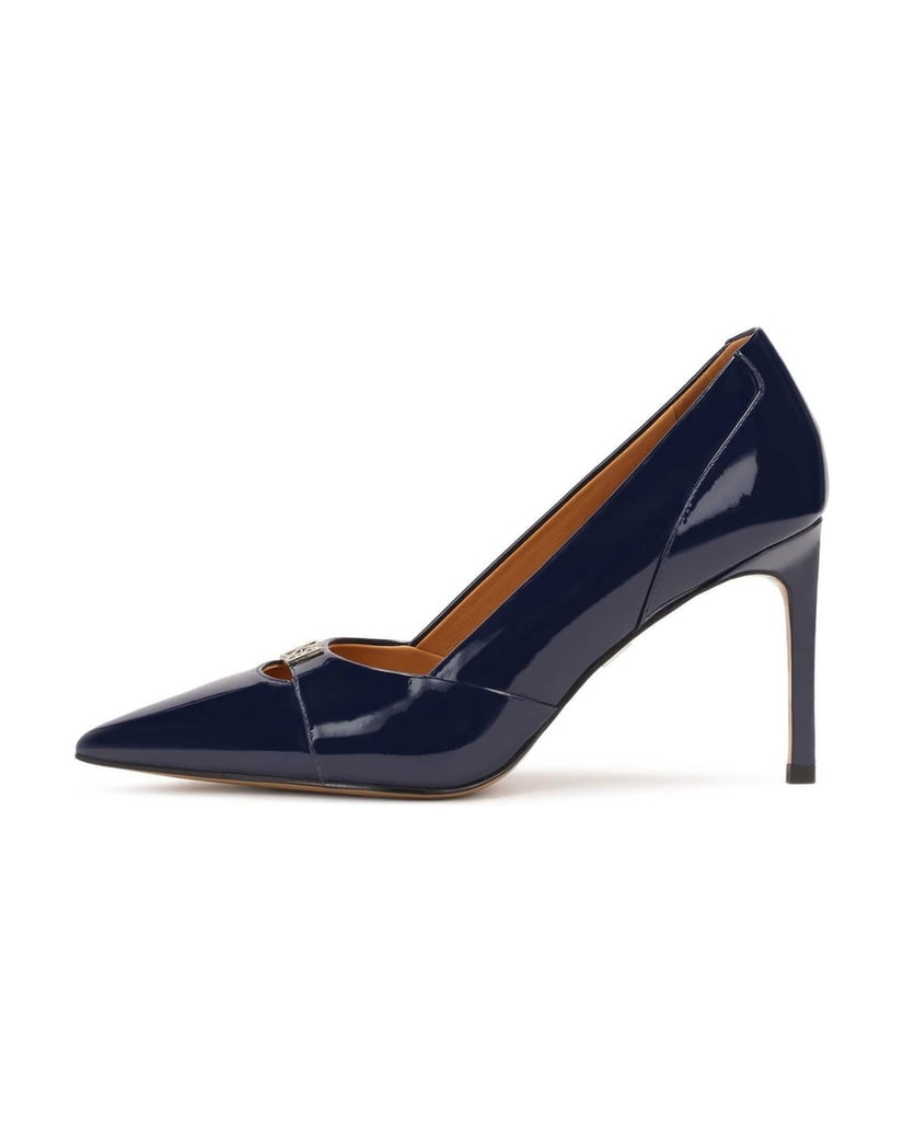Kazar-Marineblaue-Lackleder-Pumps-mit-Absatz-dunkelblau